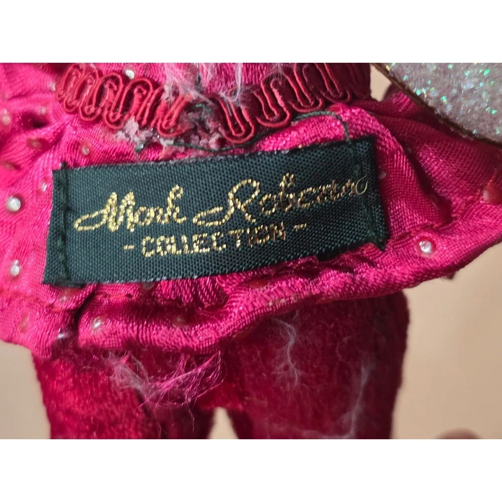 Mark Roberts Christmas Fairy Elf Red Velvet Glitter Wings‎ Limited Edition Doll
